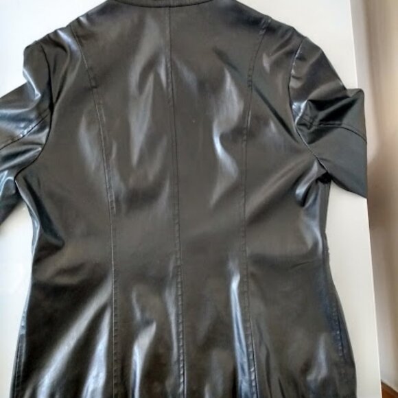 Black Faux Leather Jacket - Picture 7 of 16